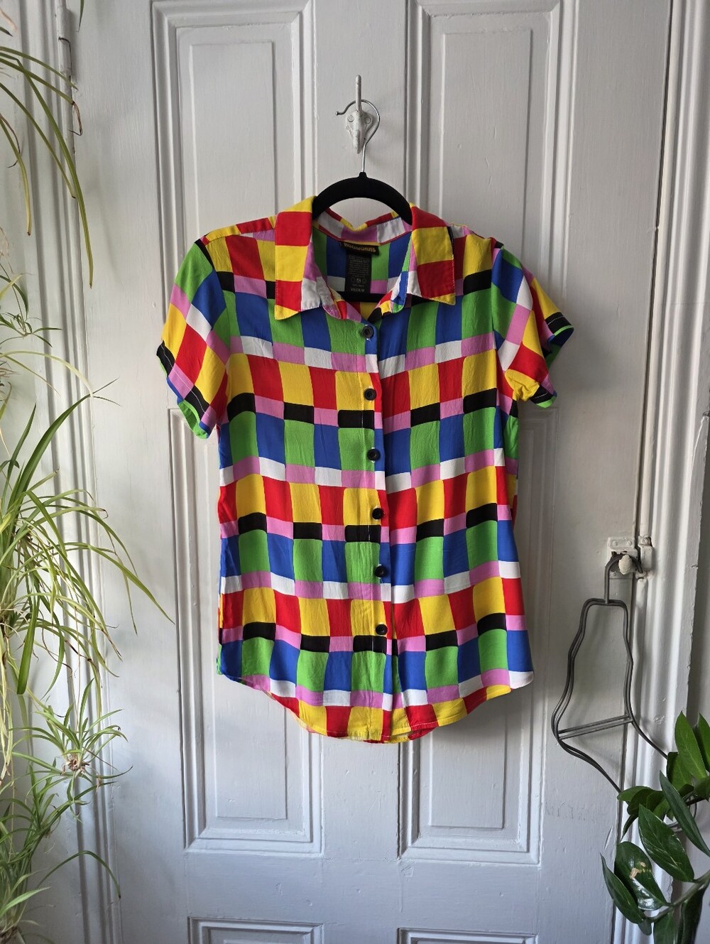 Nooworks Joyce Button Down In Candy Weave - Medium